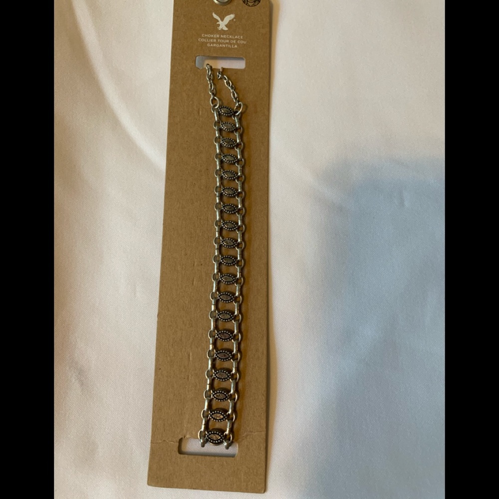 American Eagle Adjustable silver tone Choker